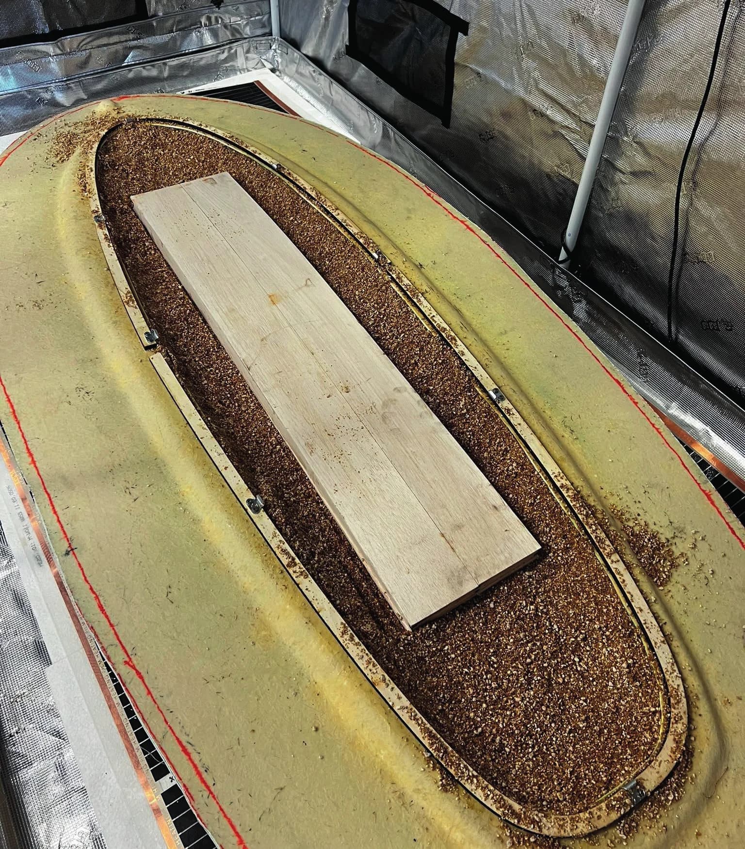 Mushboard research — grown core, composite development and prototype testing