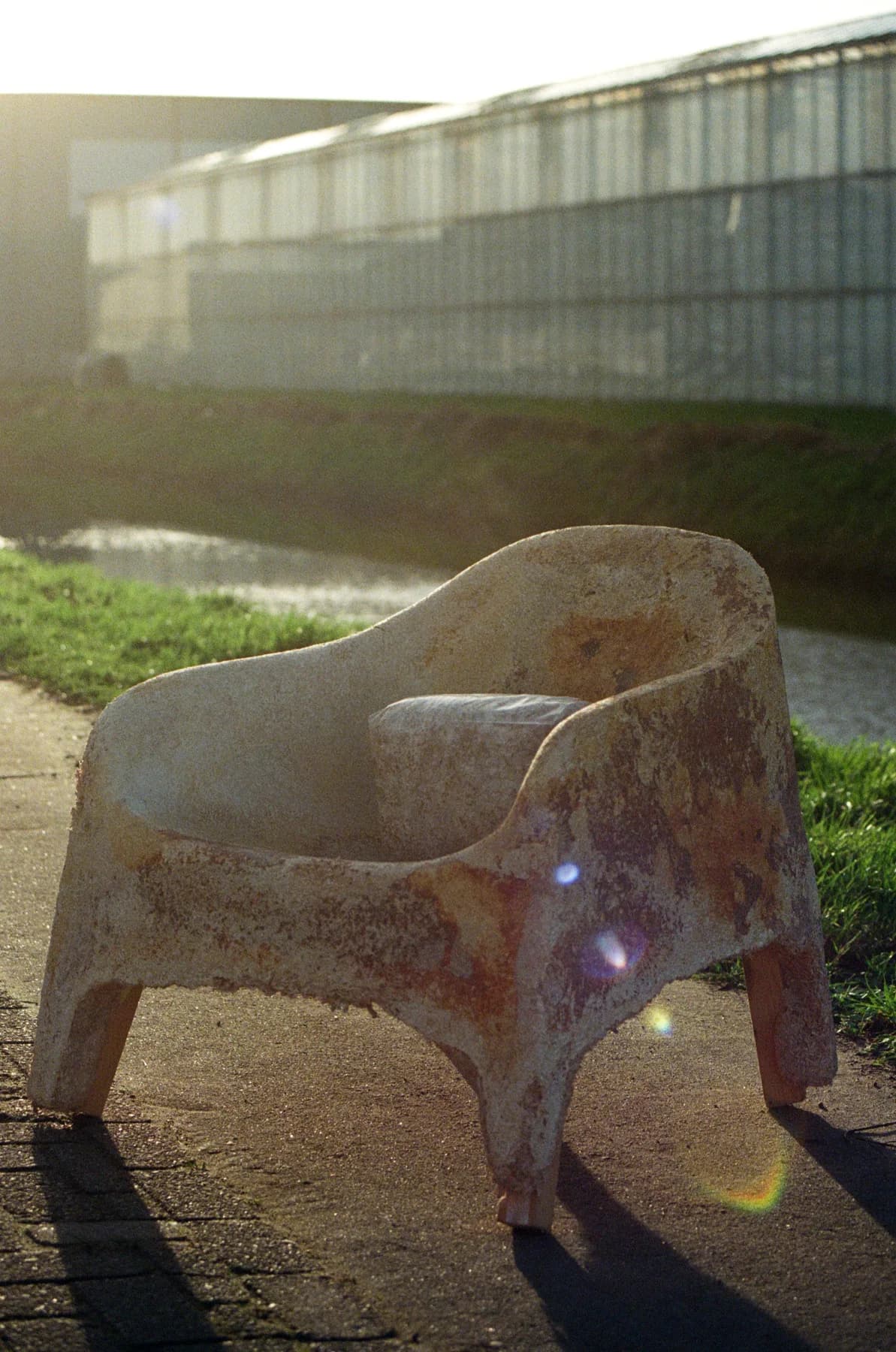 Mycelium chair — seating study and material detail